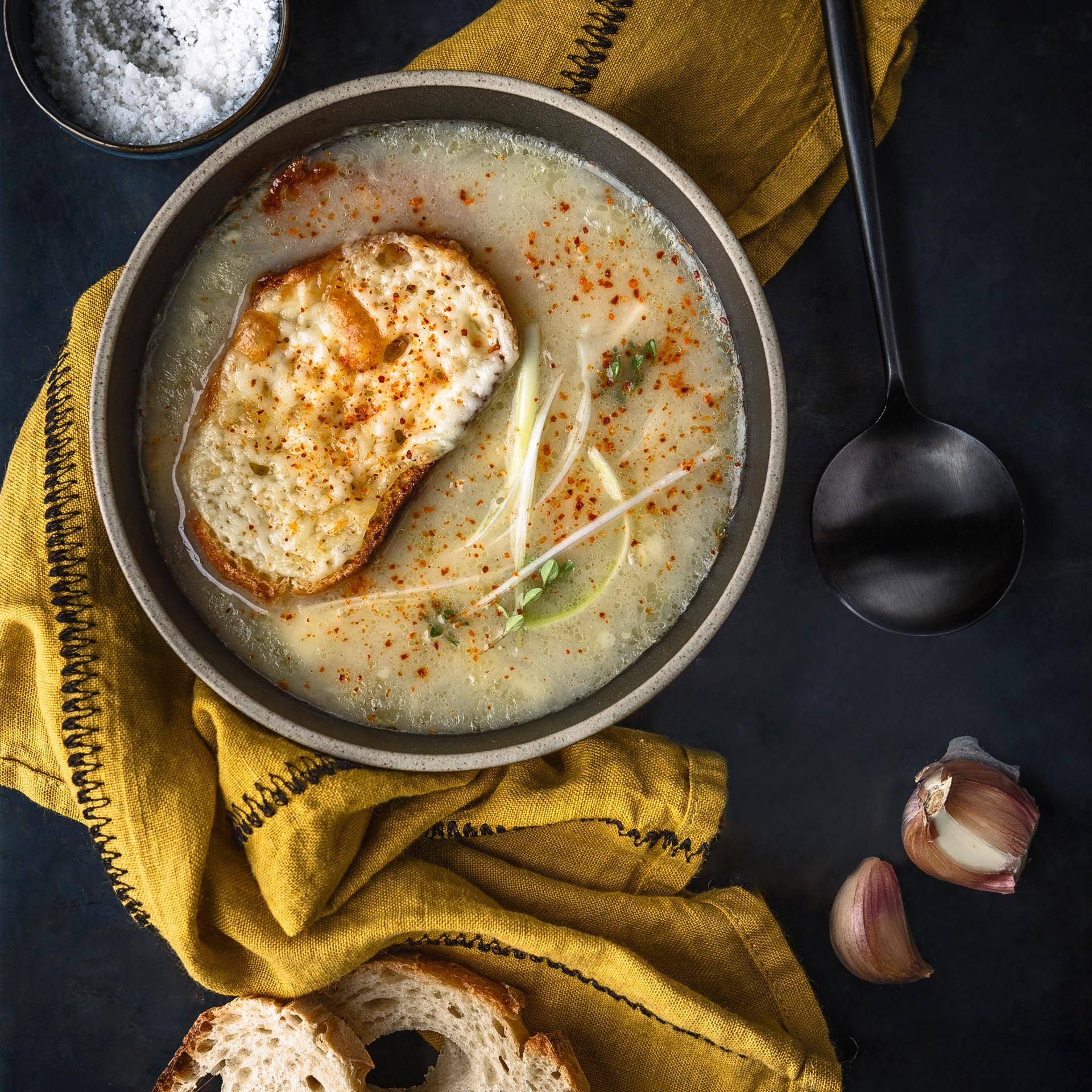 Käsesuppe mit Käsecroutons - Rezepte Prep & Cook XL | Krups