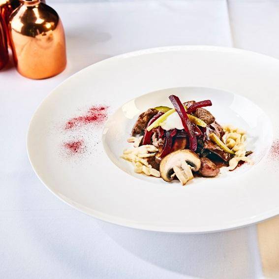 Roastbeef Stroganoff mit rote Betestaub - Rezepte Prep & Cook Connect | Krups