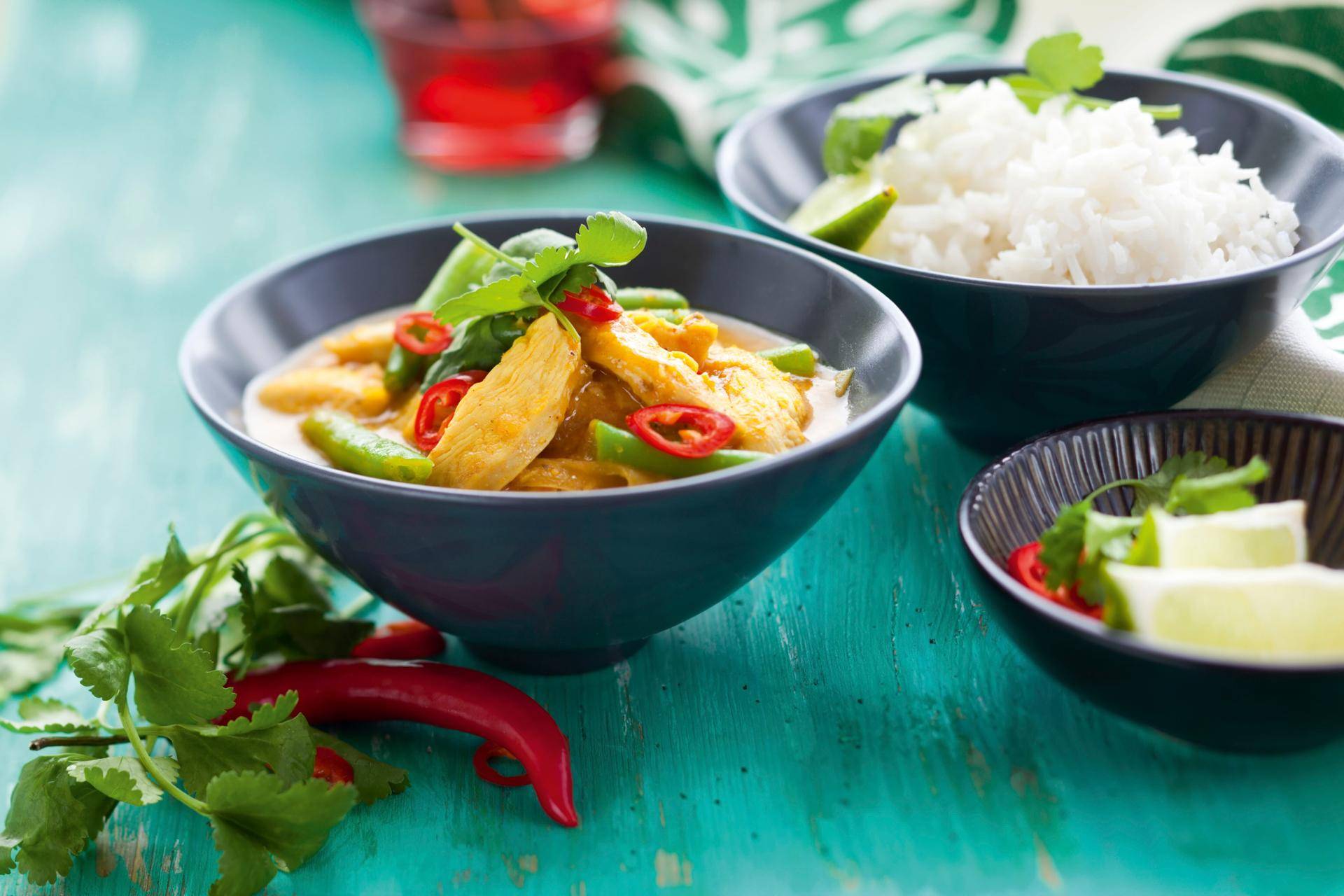 Rotes Thai-Curry mit Huhn und Paprikaschote - Rezepte Prep & Cook Connect | Krups