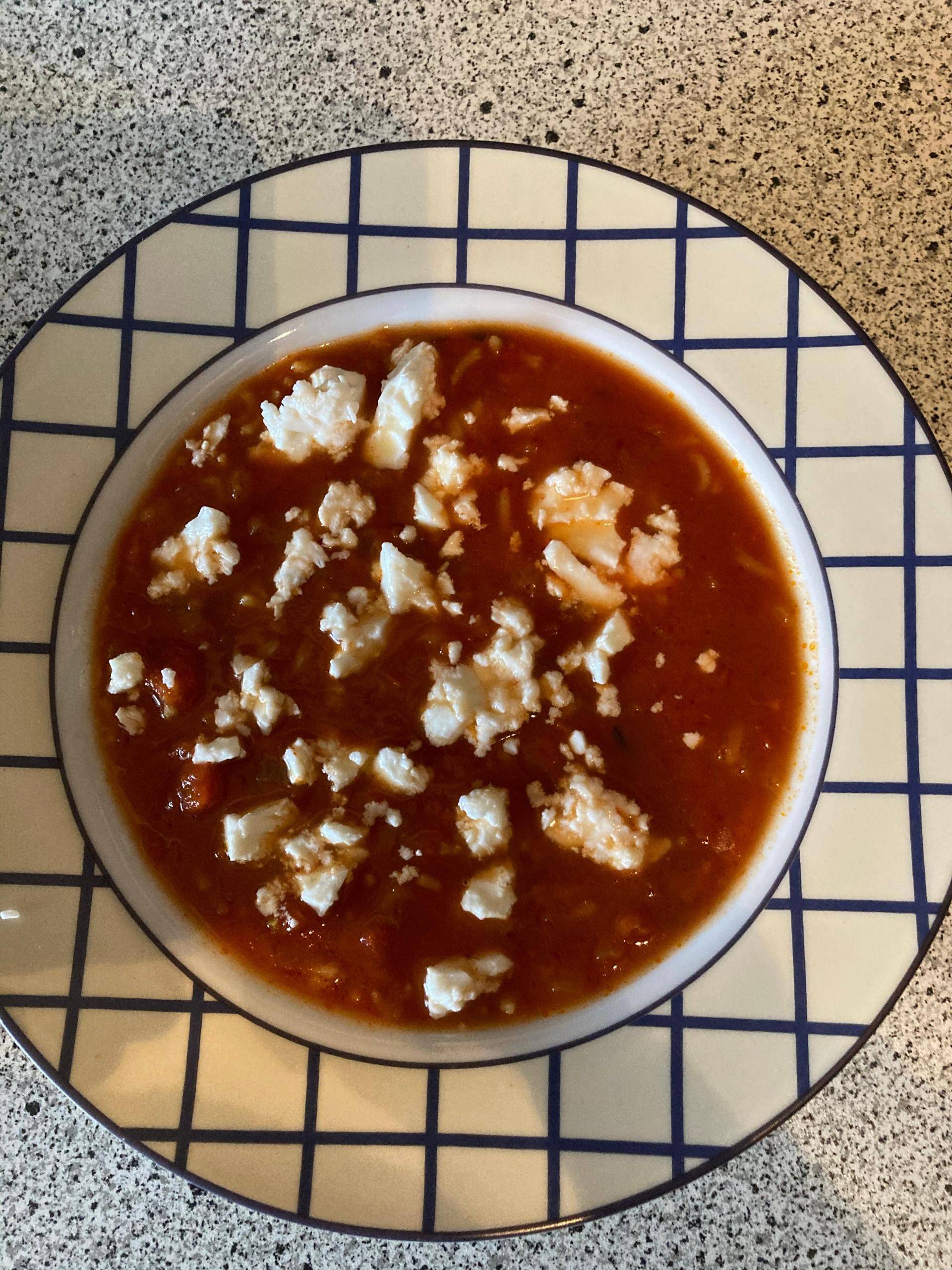 Tomaten-Reis-Suppe mit Feta - Rezepte Cookeo | Krups