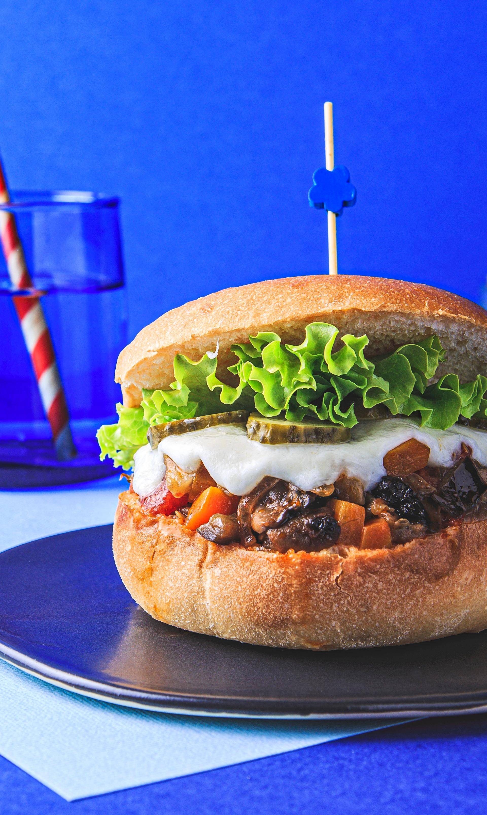 Gemüse-Cheeseburger - Rezepte Cookeo | Krups