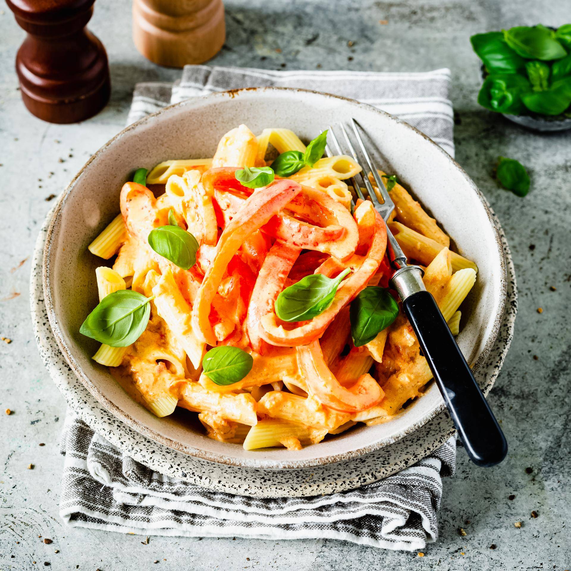 Pasta mit Paprikasauce - Rezepte Prep & Cook | Krups
