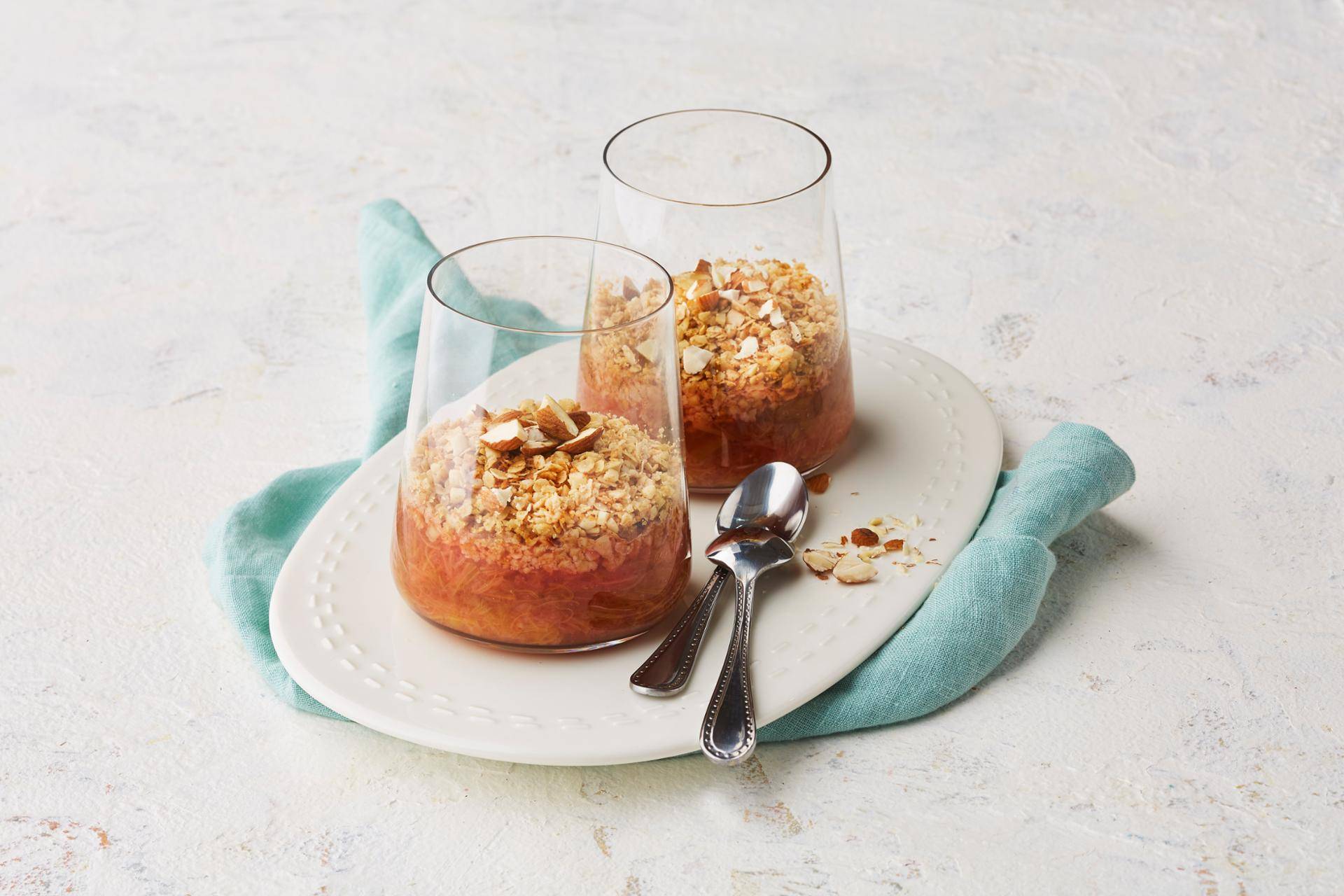 Kleine Rhabarber Crumbles - Rezepte Cookeo | Krups