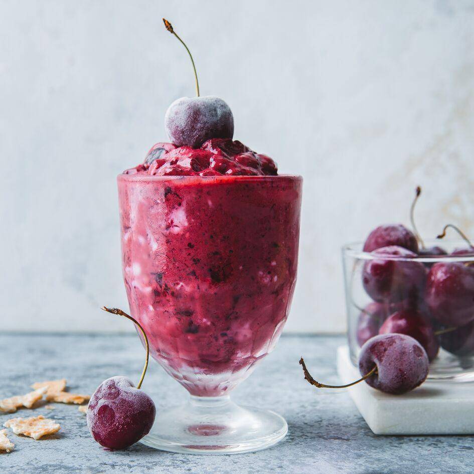 Gefrorener Kirschjoghurt - Rezepte Perfectmix + | Krups