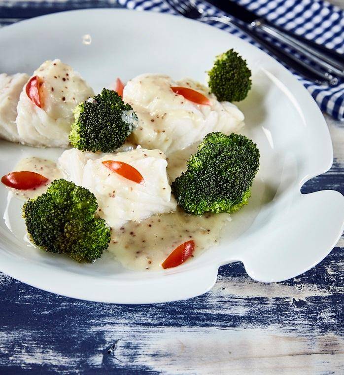 Kabeljau mit grobem Senf und Honig - Rezepte Prep & Cook | Krups