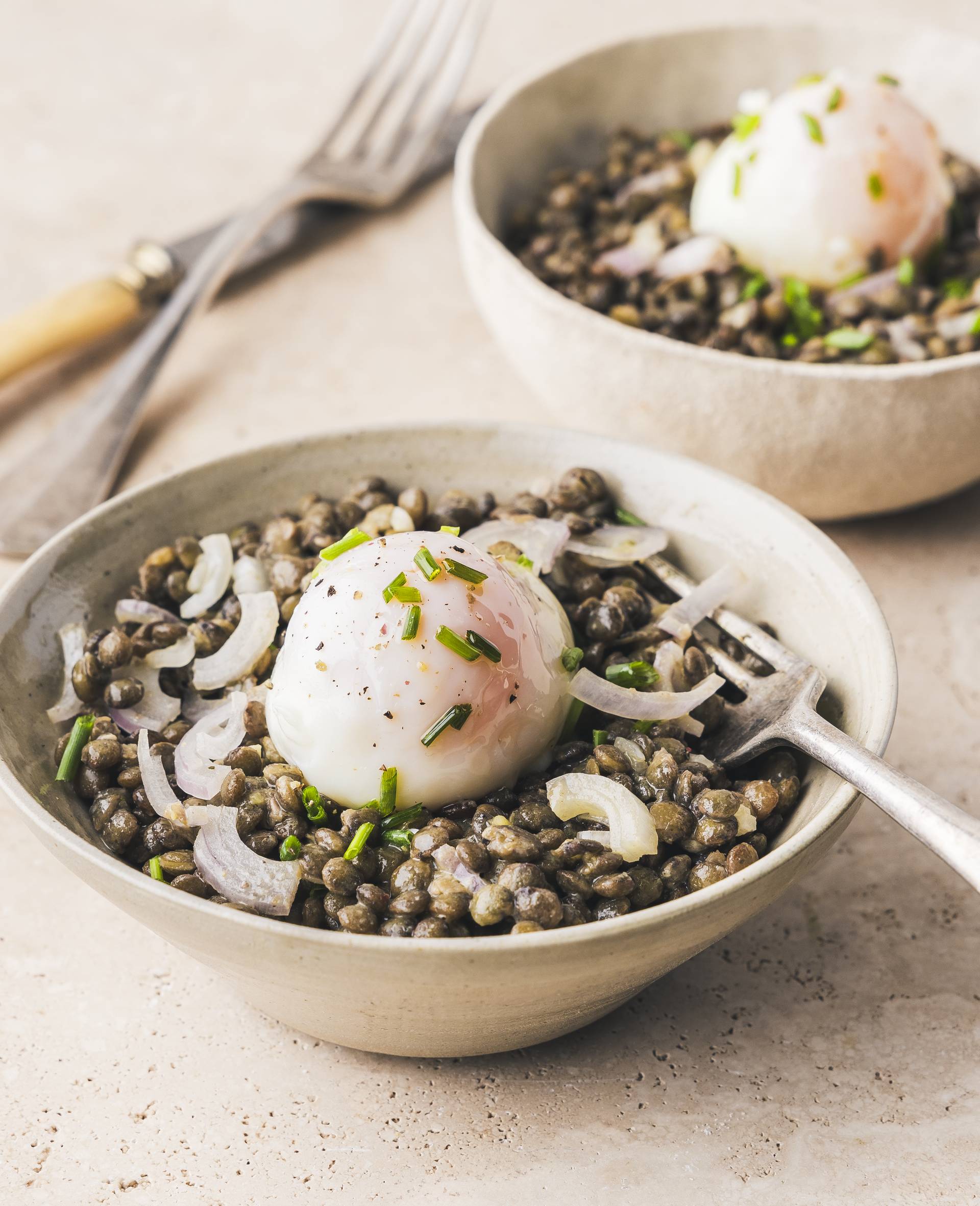 Linsensalat mit Ei - Rezepte Cookeo 9in1 | Krups