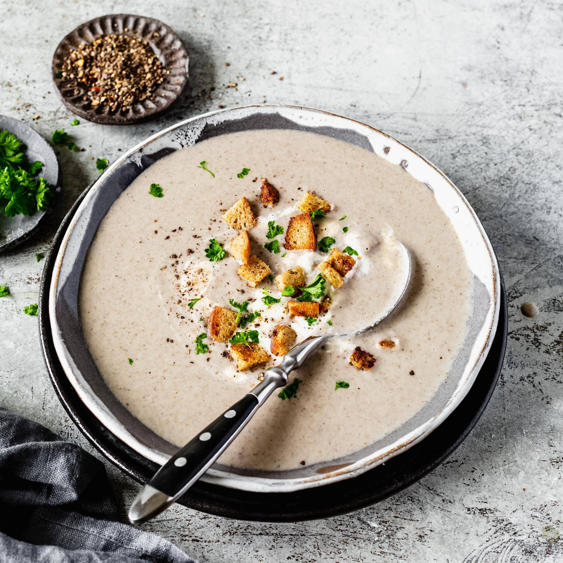 Champignoncremesuppe - Rezepte Prep & Cook | Krups
