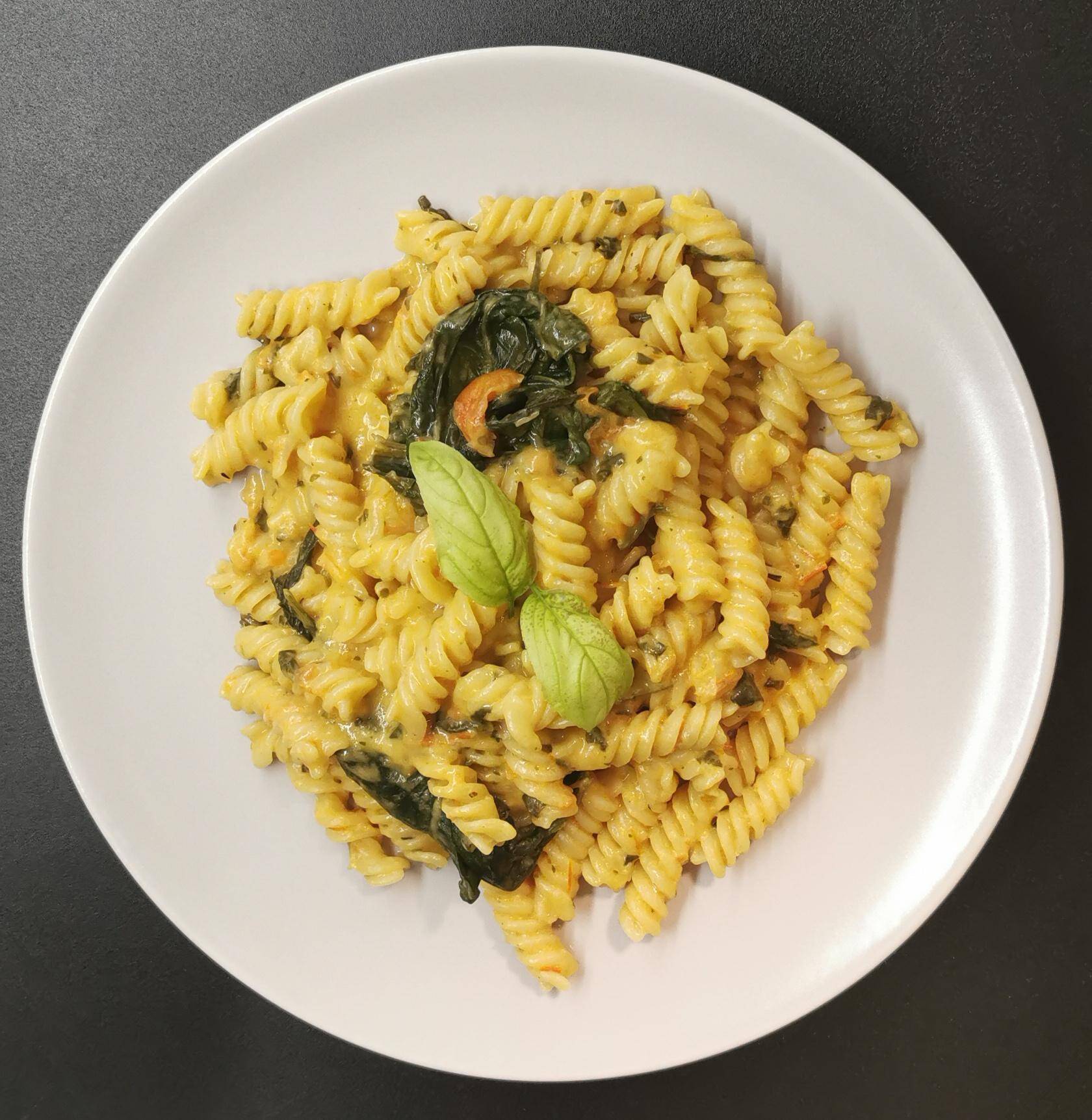 One Pot Spinat-Tomaten Pasta vegan - Rezepte Prep & Cook | Krups