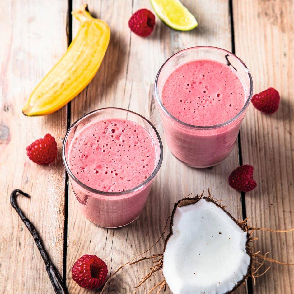 Smoothie aus Himbeeren, Kokosnuss und Vanille - Rezepte Perfectmix + | Krups