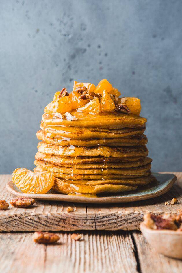 Pfannkuchen aus Butternusskürbis und Kastanienmehl - Rezepte Perfectmix + | Krups