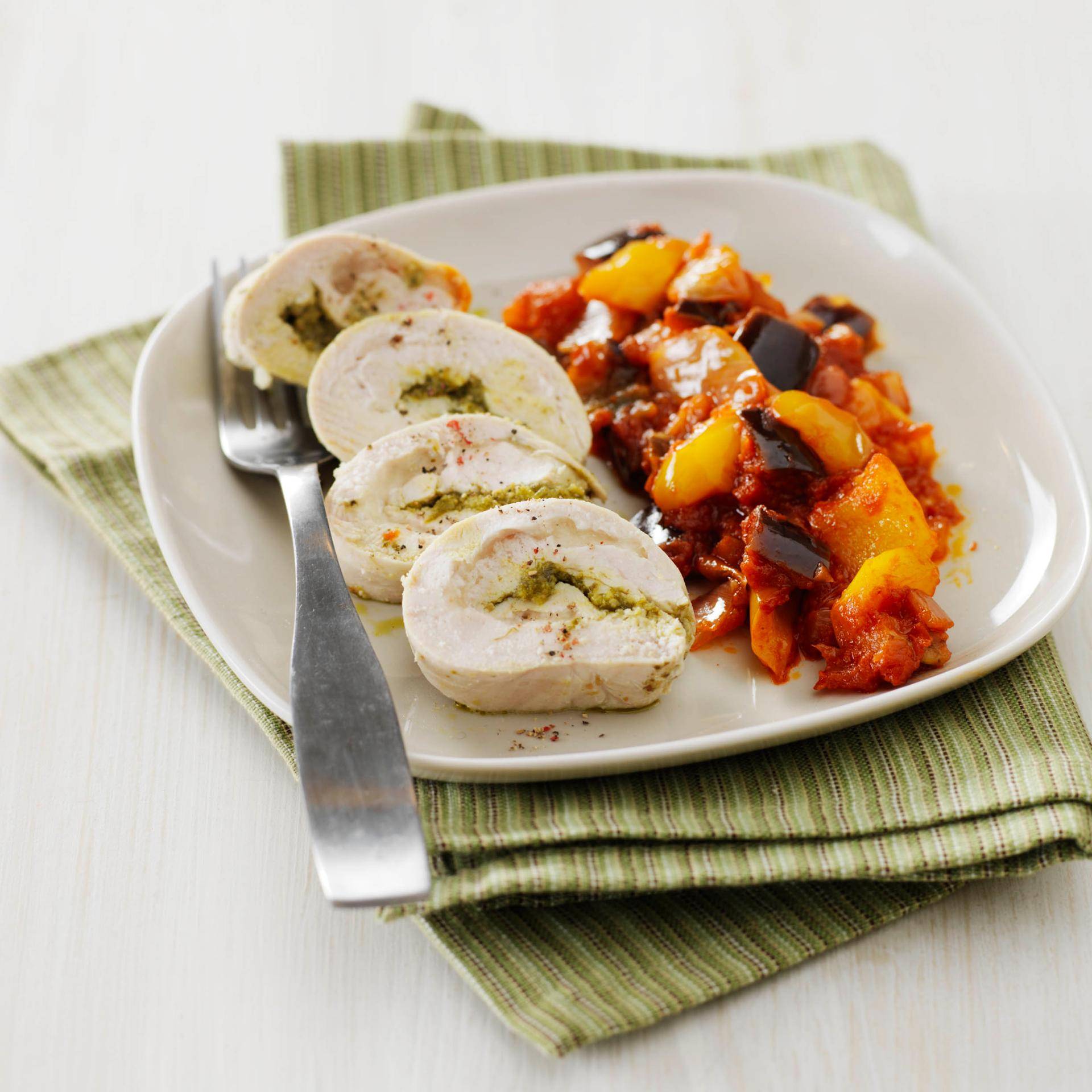 Mit Mozzarella und Pesto gefüllte Hähnchenbrust - Rezepte Prep & Cook | Krups