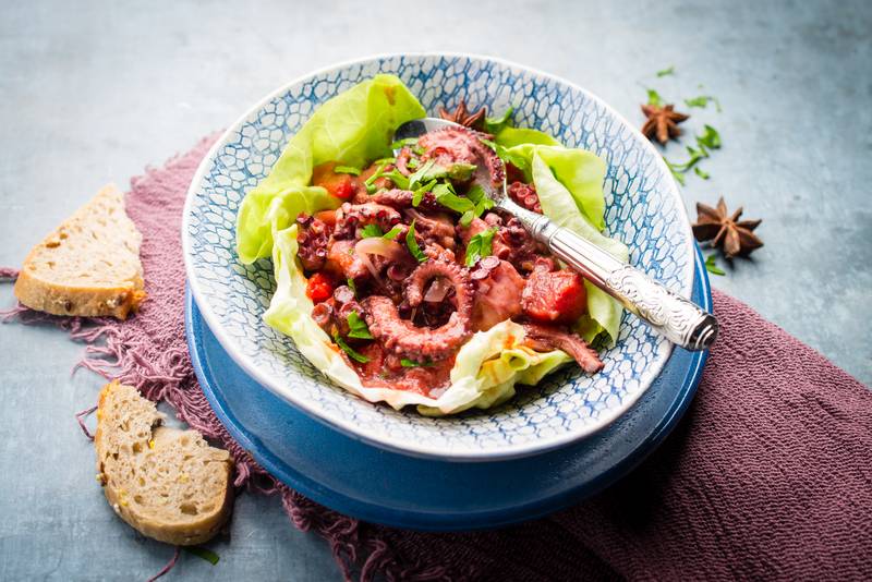 Tintenfisch mit Tomate - Rezepte Cookeo | Krups