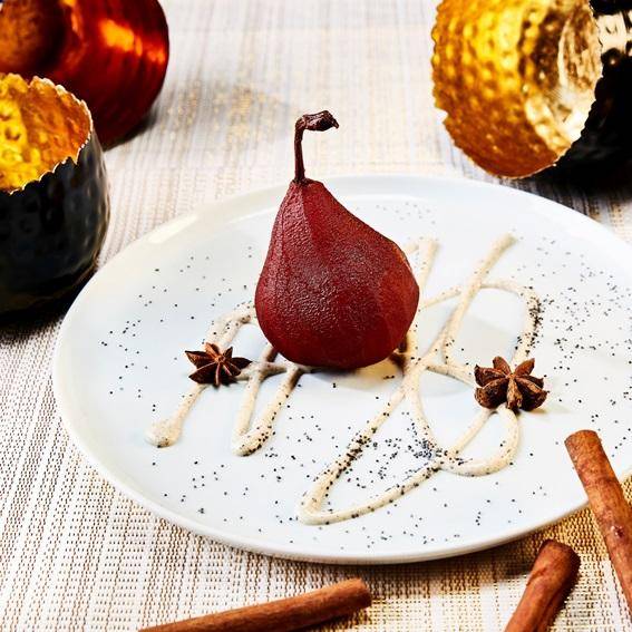 Winterliche Glühbirne mit Vanille-Mohn-Rahm - Rezepte Prep & Cook | Krups