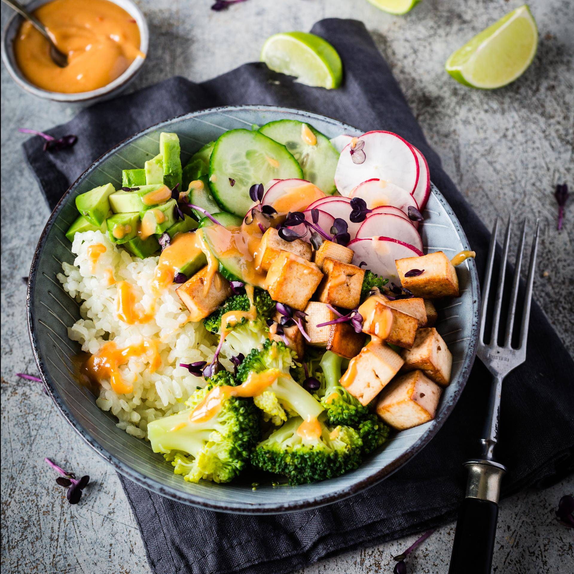 Vegetarische Poke Bowl mit Tofu - Rezepte Prep & Cook | Krups