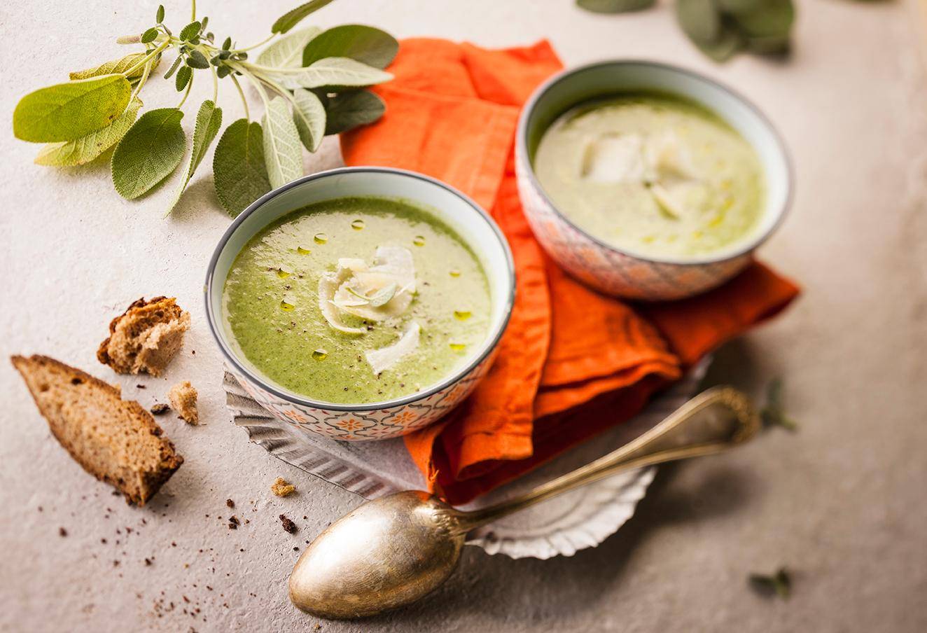 Brunnenkresse-Suppe mit Ricotta - Rezepte Cookeo | Krups