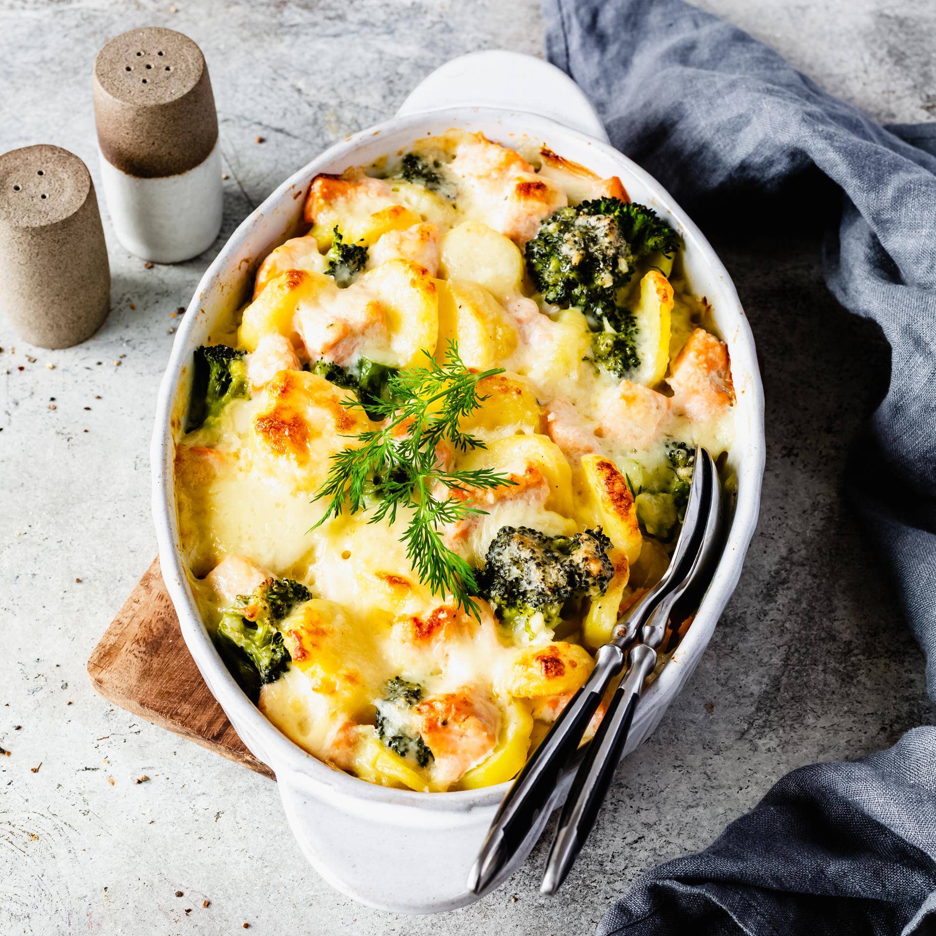 Kartoffel-Lachs-Auflauf mit Brokkoli - Rezepte Prep & Cook | Krups
