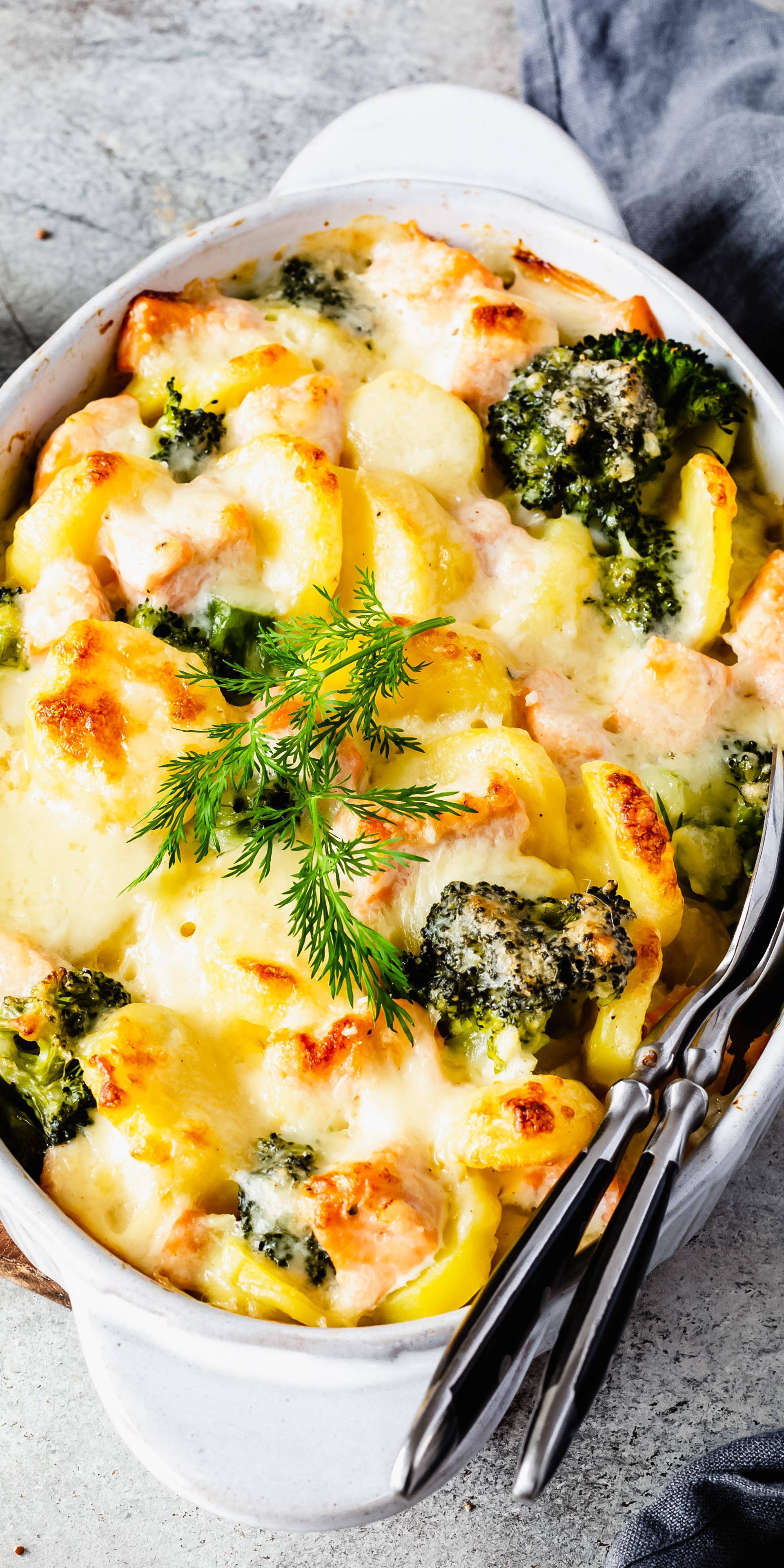 Kartoffel-Lachs-Auflauf mit Brokkoli - Rezepte Prep &amp; Cook | Krups