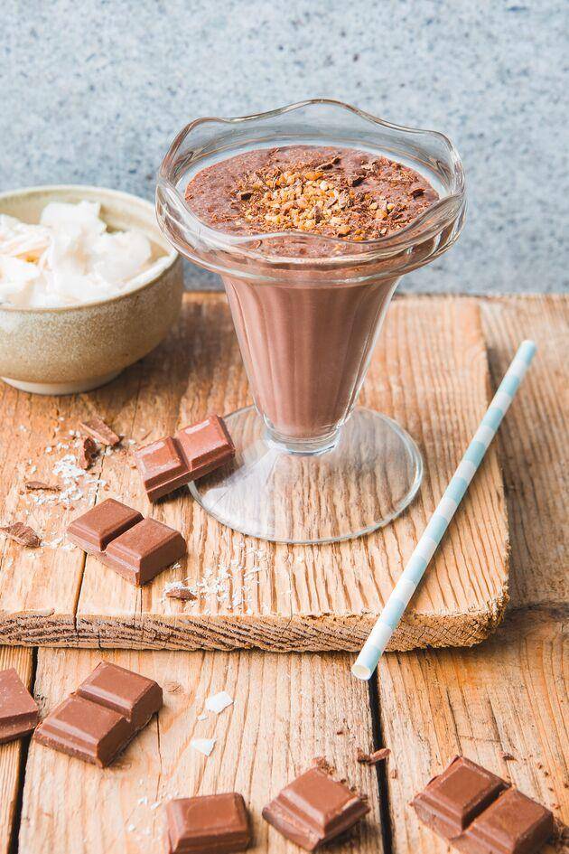 Milchshake mit Schokolade, Banane und Kokosnuss - Rezepte Perfectmix + | Krups