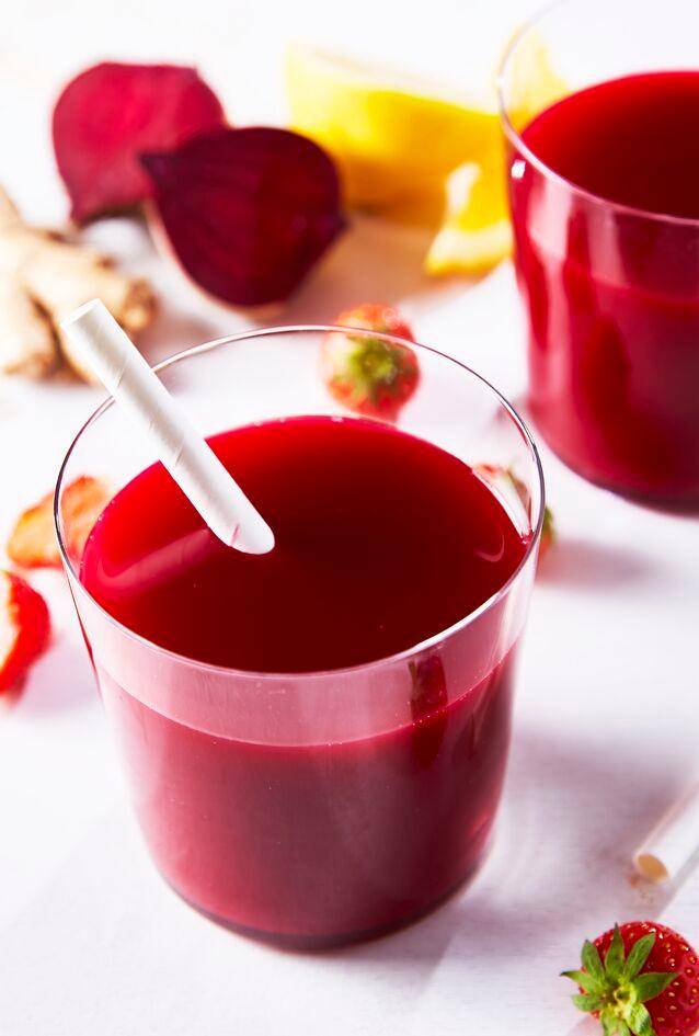 Saft aus Roter Bete, Erdbeeren und Zitronensaft - Rezepte Perfectmix + | Krups