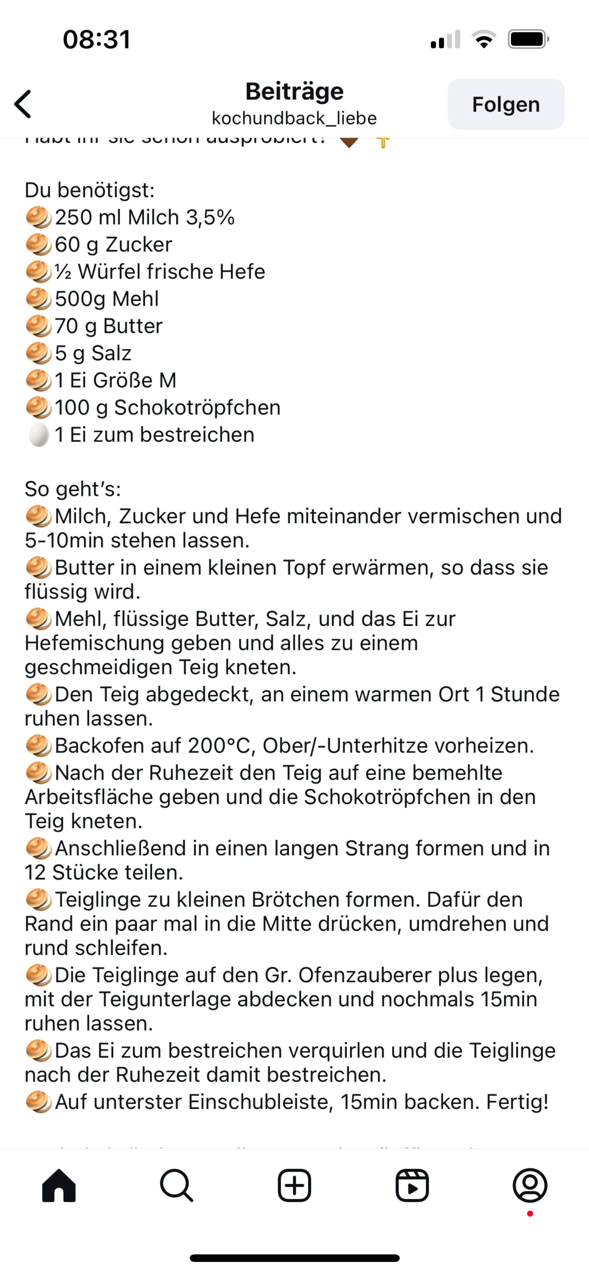 Schocko Brötchen Instagram - Rezepte Prep & Cook Connect XL | Krups