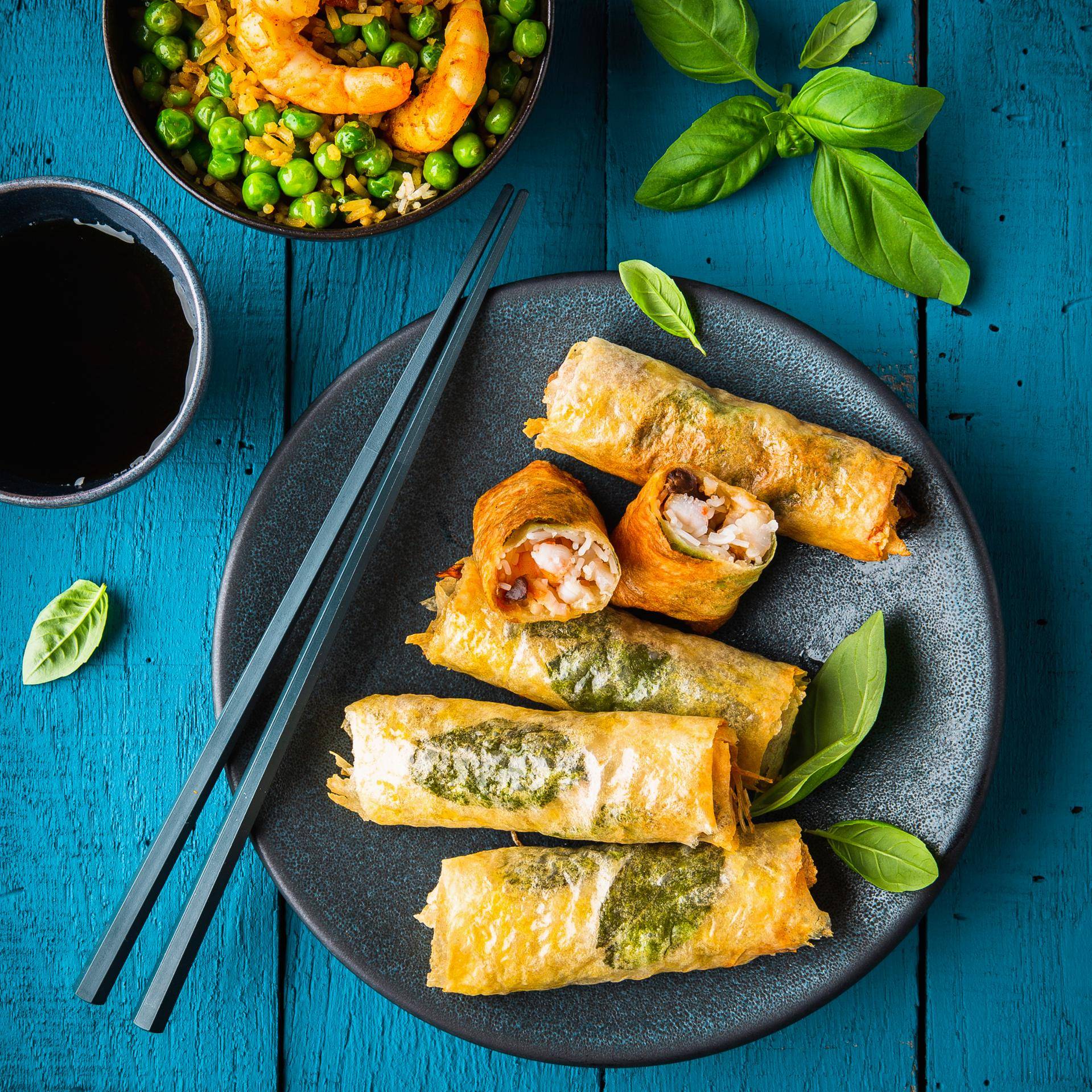 Frühlingsrollen mit Garnelen - Rezepte Cookeo | Krups
