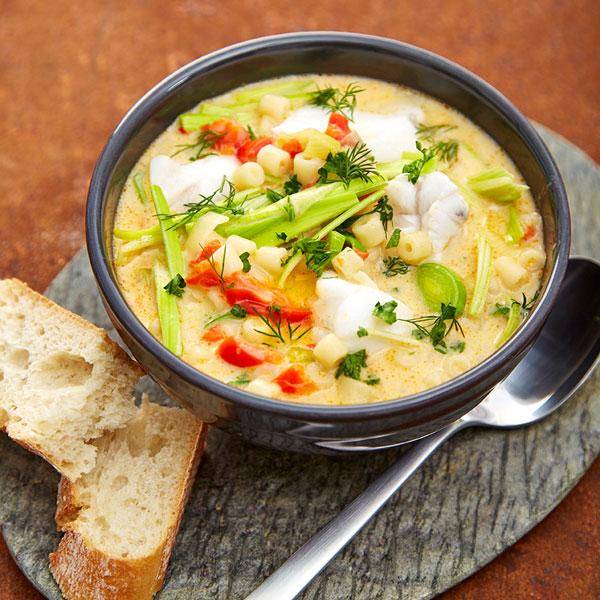 Edle Fischsuppe mit Gemüse und Nudeleinlage - Rezepte Prep & Cook | Krups