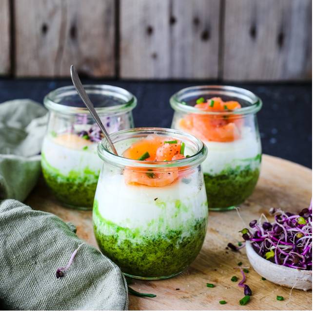 Eier im Glas mit Spinat - Rezepte Prep & Cook | Krups