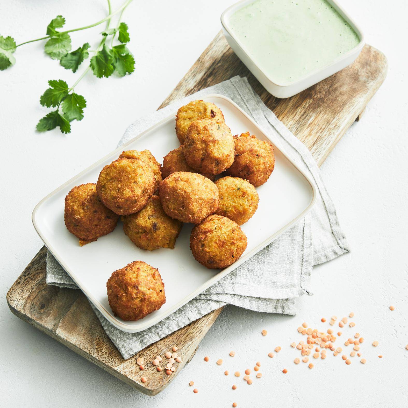 Glutenfreie Falafel aus roten Linsen - Rezepte undefined | Krups