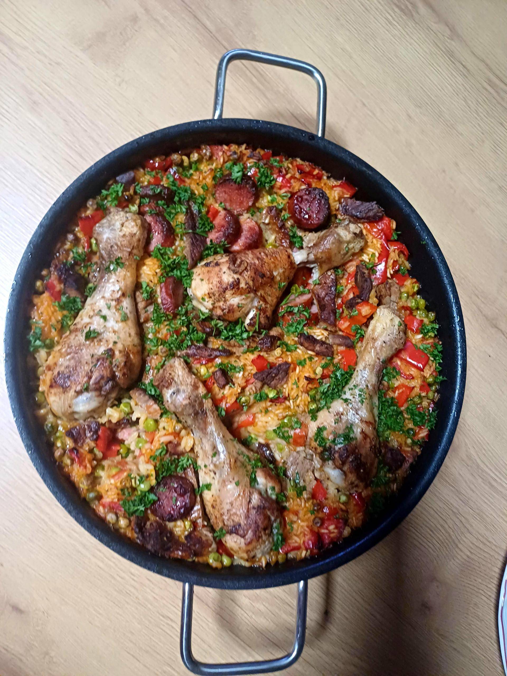 Paella mit Hähnchenunterkeule - Rezepte Prep & Cook XL | Krups
