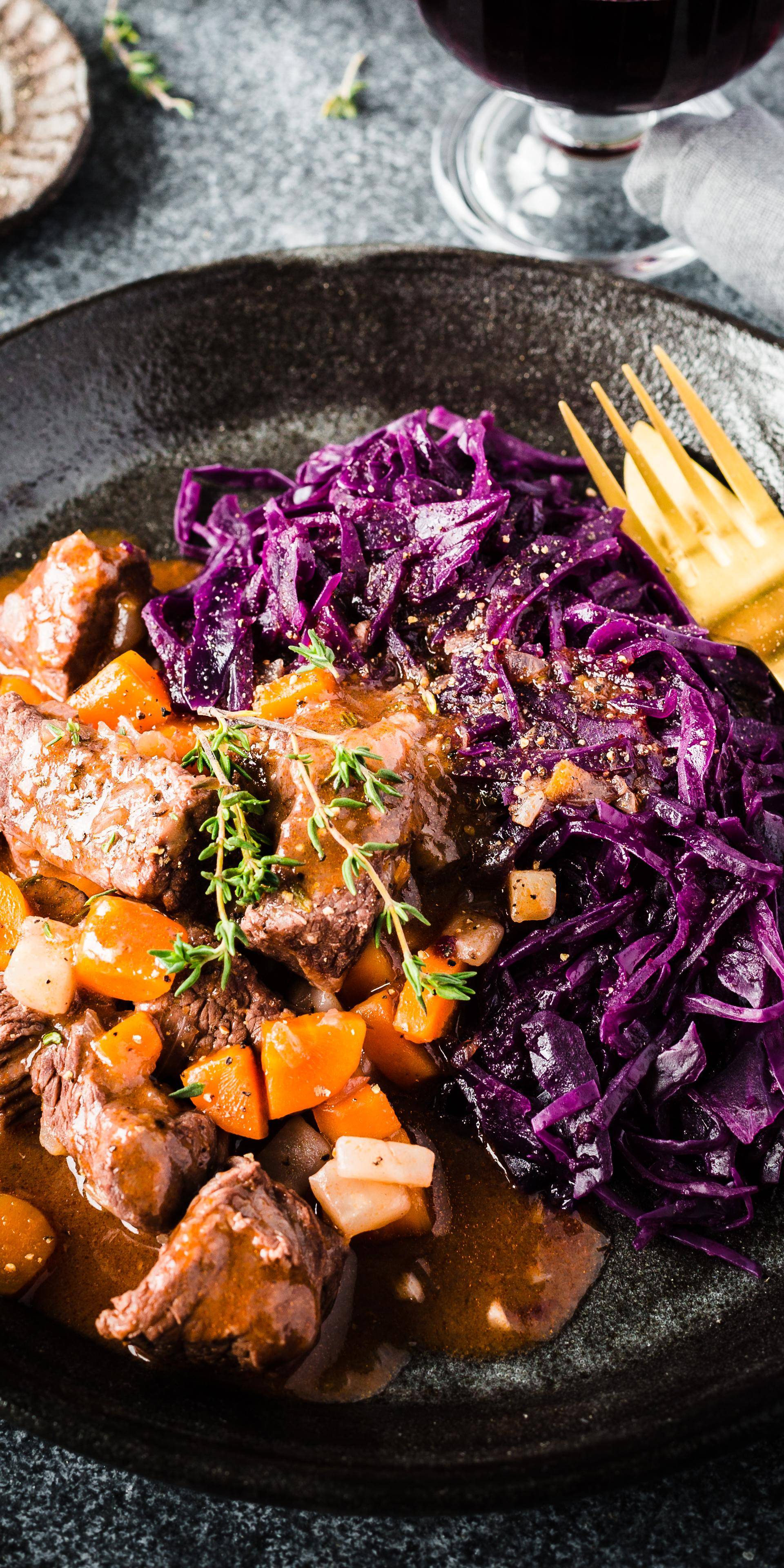 Rinderragout mit Apfelrotkohl - Rezepte Prep &amp; Cook | Krups