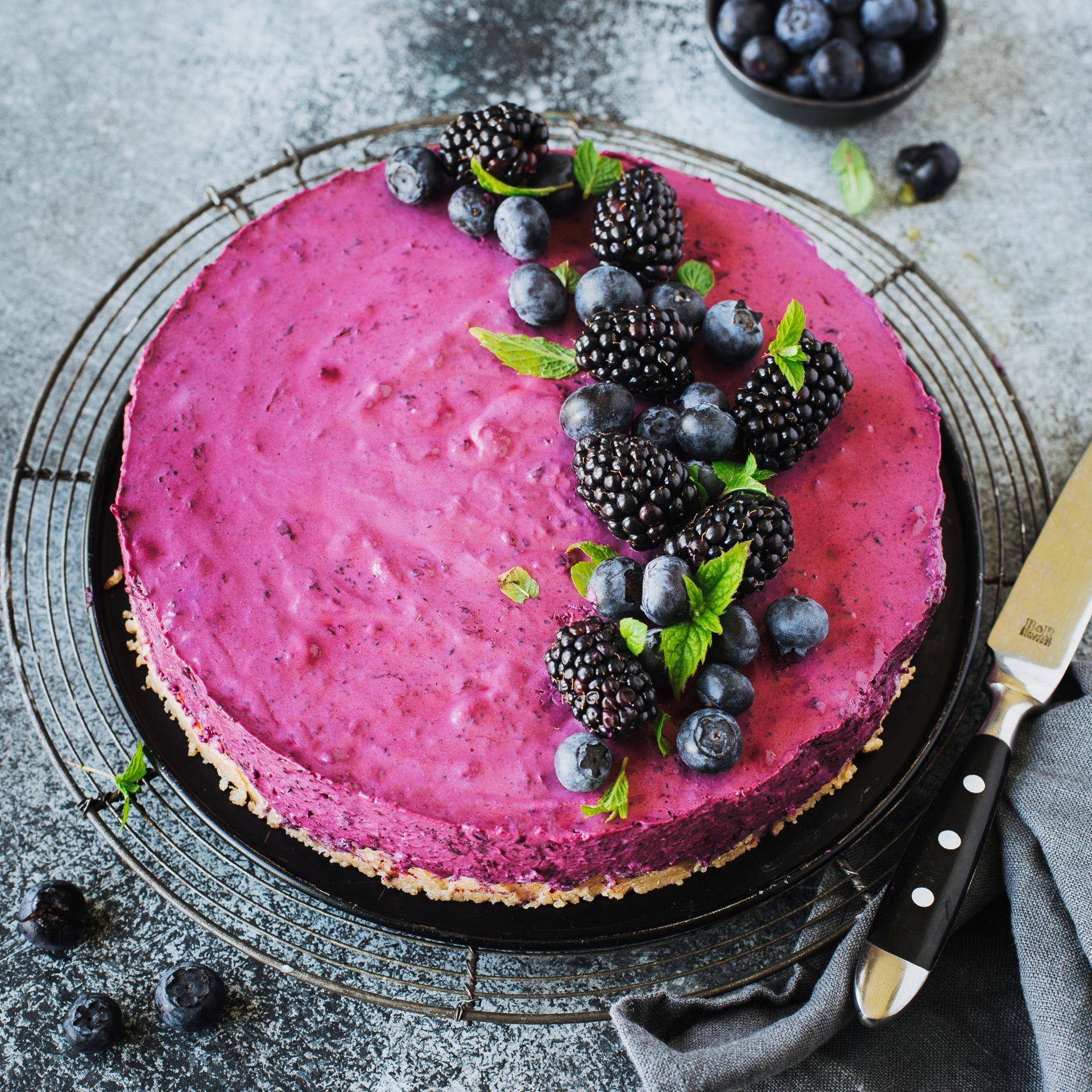 Blaubeer Frischkäsetorte - Rezepte Prep & Cook | Krups