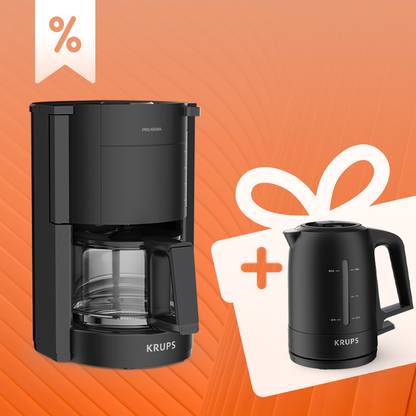 Set: Pro Aroma Kaffeemaschine und Wasserkocher