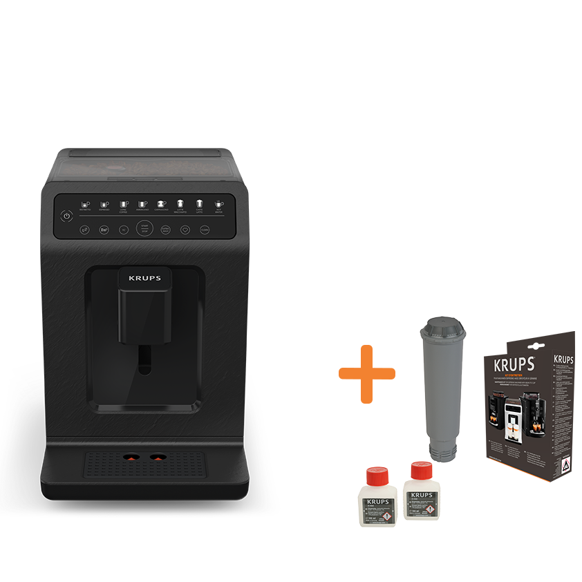 Set: Kaffeevollautomat Evidence Eco Design mit großem Reinigungsset