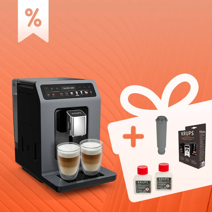 Set: Kaffeevollautomat Evidence Hot & Cold mit großem Reinigungsset