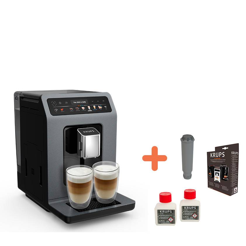 Set: Kaffeevollautomat Evidence Hot & Cold mit großem Reinigungsset