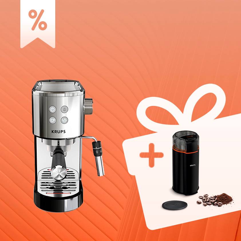 Set: Virtuoso+ Siebträgermaschine und Kaffeemühle