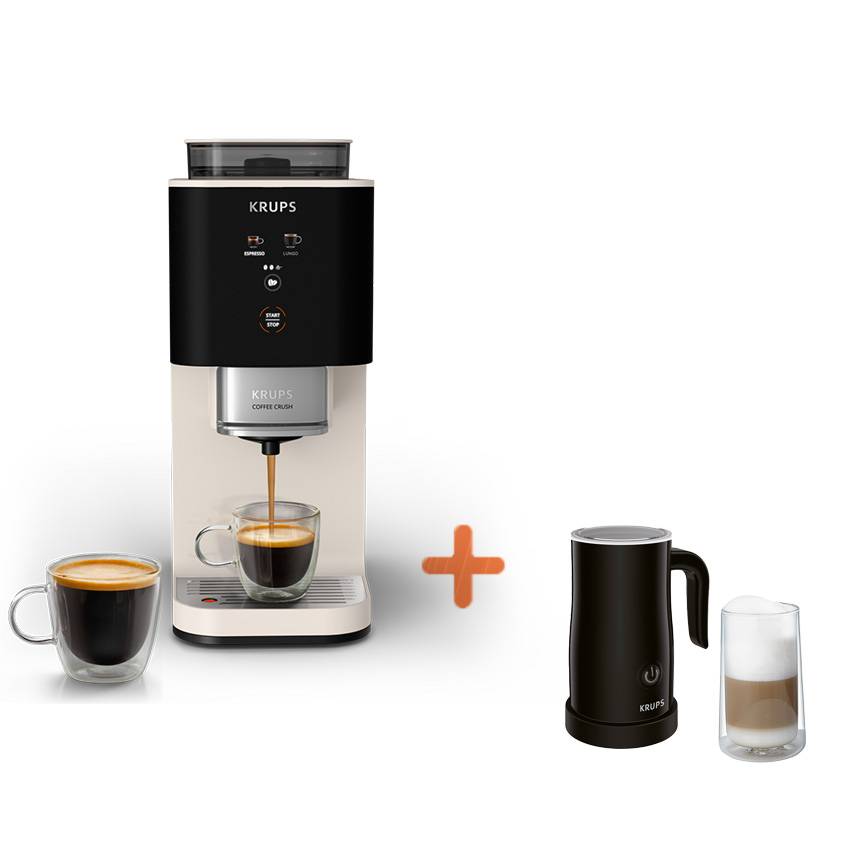 Coffee Crush SA4001 und Milchaufschäumer