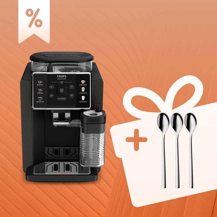 Sensation Milk M50 Kaffeevollautomat & Trend Latte Macchiato Löffel