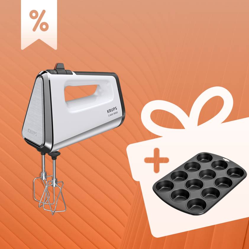 3Mix 9000 Handmixer & KAISER Inspiration Muffinform