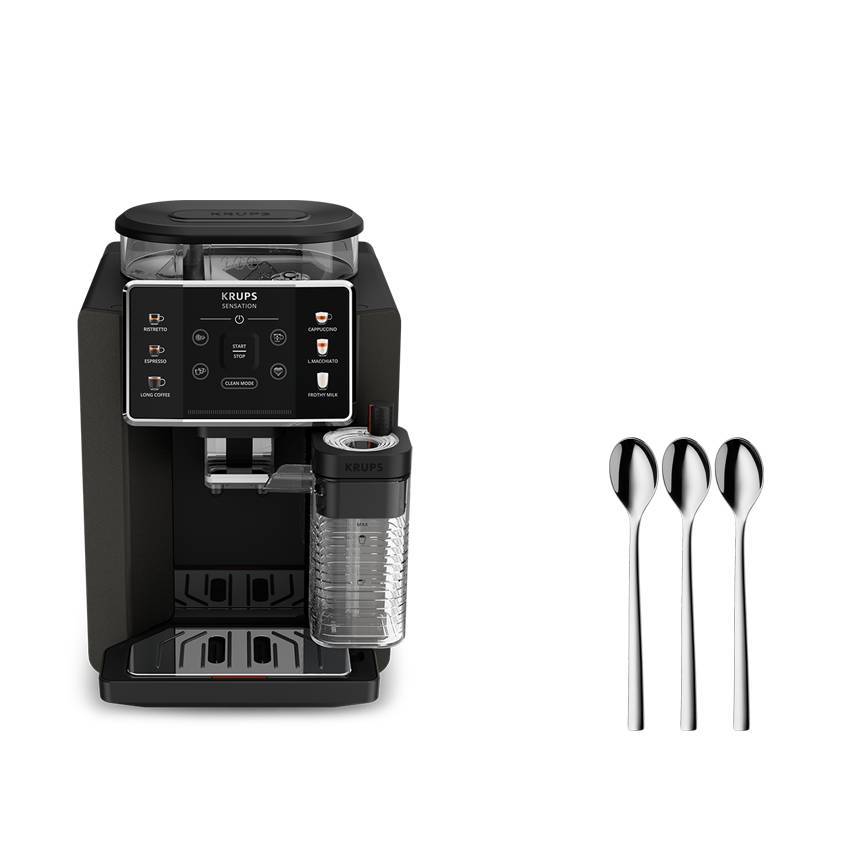 Sensation Milk M50 Kaffeevollautomat & Trend Latte Macchiato Löffel