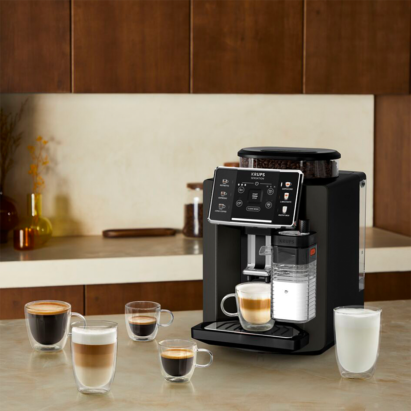 Sensation Milk M50 Kaffeevollautomat & Trend Latte Macchiato Löffel