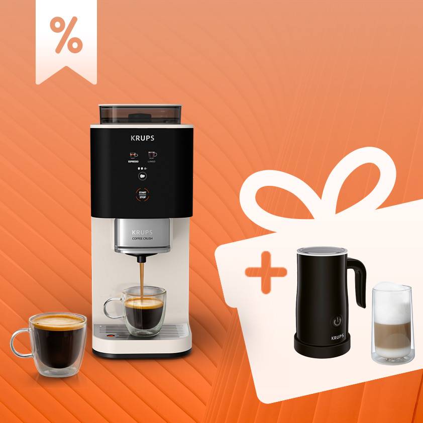 Coffee Crush SA4001 und Milchaufschäumer